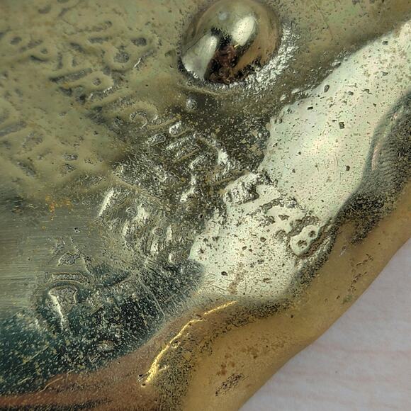 Brass Leaf Trinket Dish - Picture 7 of 9